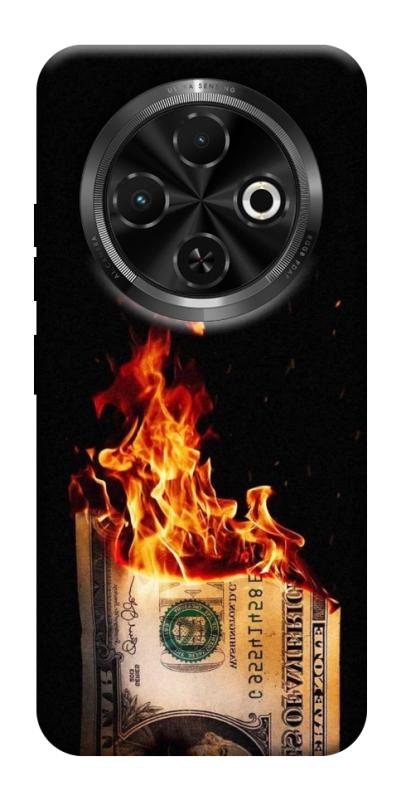 Чохол itsPrint Money burn для TECNO Spark 30C, гроші, купити оптом з доставкою