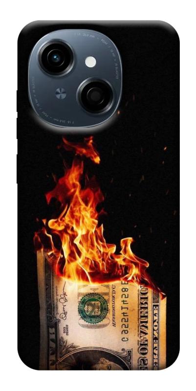 Чехол itsPrint Money burn для TECNO Spark Go 1, деньги, купить оптом с доставкой