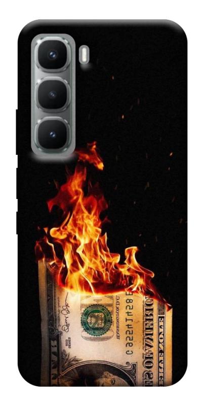 Чехол itsPrint Money burn для Infinix Hot 60 Pro, деньги, купить оптом с доставкой