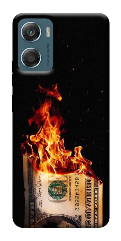 Чехол itsPrint Money burn для Motorola Moto G06, деньги, купить оптом с доставкой