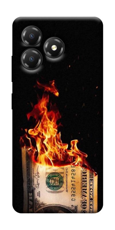Чохол itsPrint Money burn для ZTE Blade A36, гроші, купити оптом з доставкою