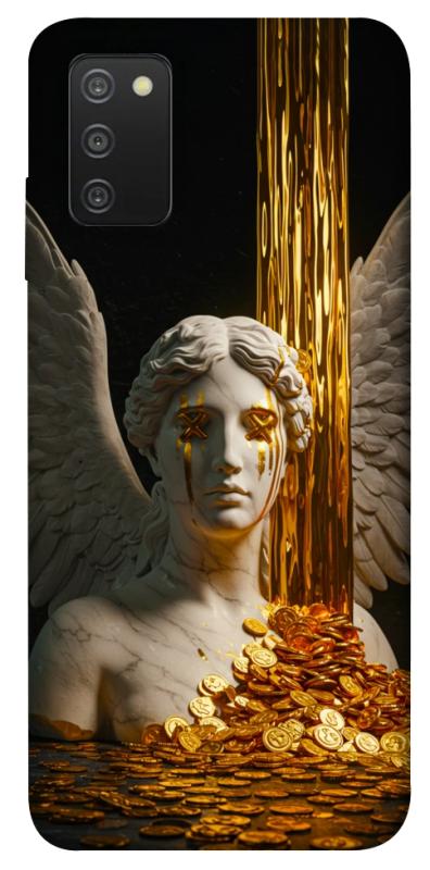 Чехол itsPrint Gold statue для Samsung Galaxy A03s, деньги, купить оптом с доставкой