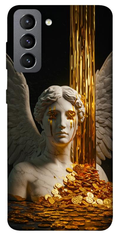 Чехол itsPrint Gold statue для Samsung Galaxy S21 FE, деньги, купить оптом с доставкой