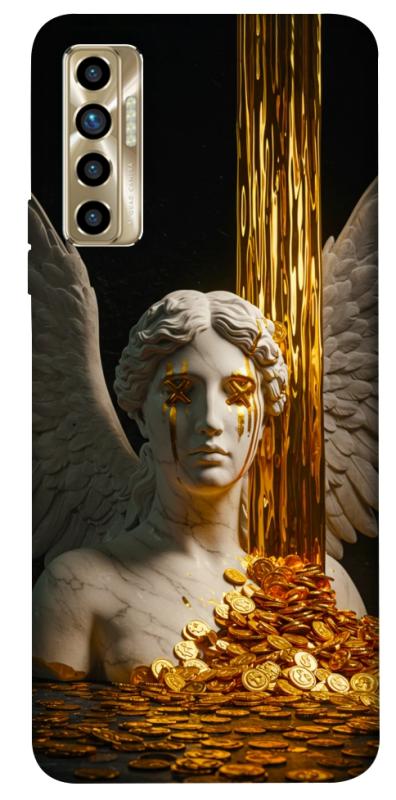 Чехол itsPrint Gold statue для TECNO Camon 17P, деньги, купить оптом с доставкой