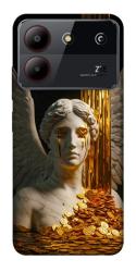 Чехол itsPrint Gold statue для ZTE Blade A54 4G