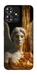 Чехол itsPrint Gold statue для ZTE Blade A73 4G
