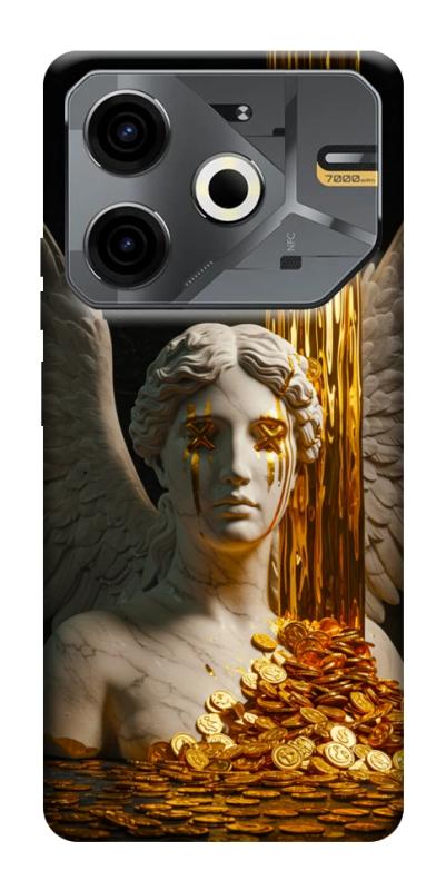 Чехол itsPrint Gold statue для TECNO Pova 6 Neo (LI6), деньги, купить оптом с доставкой