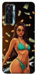 Чехол itsPrint Money girl для TECNO Camon 17 Pro