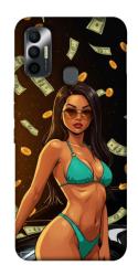 Чехол itsPrint Money girl для TECNO Spark 7
