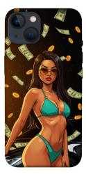 Чехол itsPrint Money girl для Apple iPhone 13 (6.1")