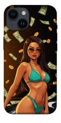 Чехол itsPrint Money girl для Apple iPhone 14 (6.1")