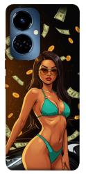 Чехол itsPrint Money girl для TECNO Camon 19 (CI6n) / 19 Pro (CI8n)