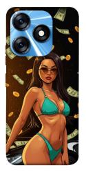 Чохол itsPrint Money girl для TECNO Spark 10 Pro