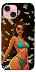 Чехол itsPrint Money girl для Apple iPhone 15 (6.1")