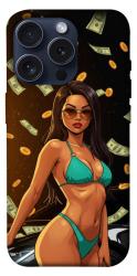Чехол itsPrint Money girl для Apple iPhone 15 Pro (6.1")