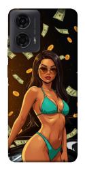 Чехол itsPrint Money girl для Motorola Moto G24