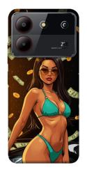 Чехол itsPrint Money girl для ZTE Blade A54 4G