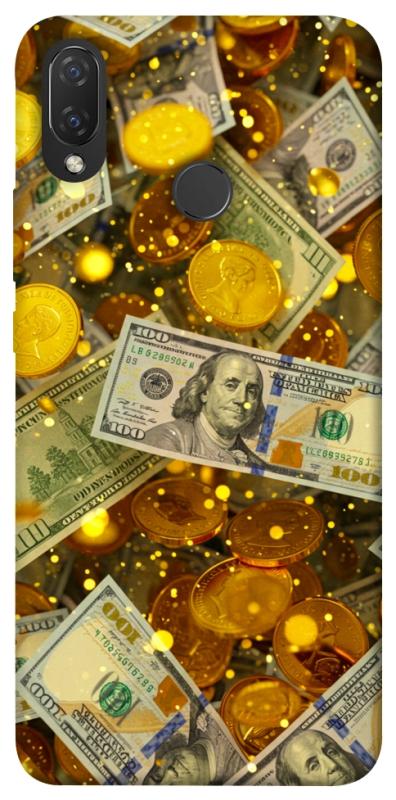 Чехол itsPrint Gold and dollars для Huawei P Smart+ (nova 3i), деньги, купить оптом с доставкой