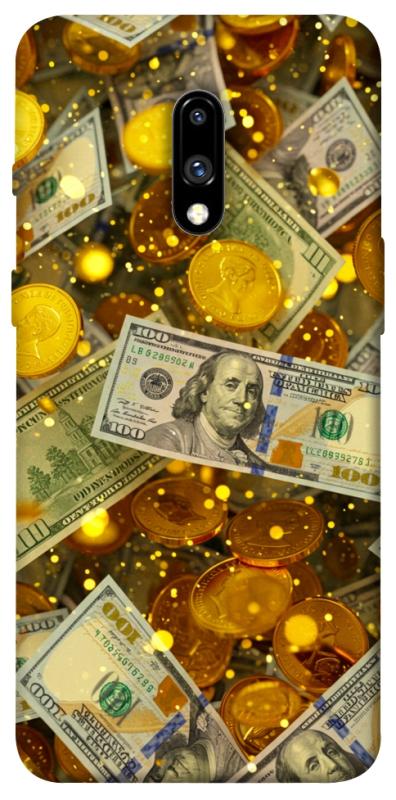 Чехол itsPrint Gold and dollars для OnePlus 7, деньги, купить оптом с доставкой