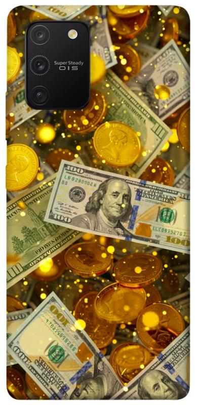 Чехол itsPrint Gold and dollars для Samsung Galaxy S10 Lite, деньги, купить оптом с доставкой