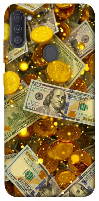 Чехол itsPrint Gold and dollars для Samsung Galaxy A11, деньги, купить оптом с доставкой