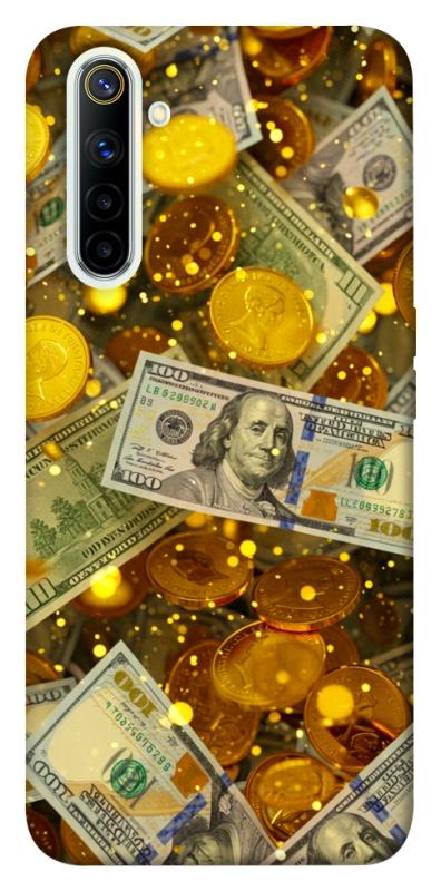 Чехол itsPrint Gold and dollars для Realme 6, деньги, купить оптом с доставкой