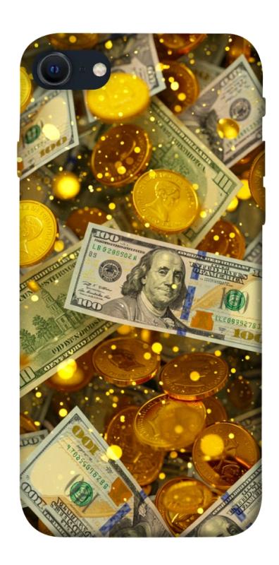 Чехол itsPrint Gold and dollars для Apple iPhone SE (2020), деньги, купить оптом с доставкой