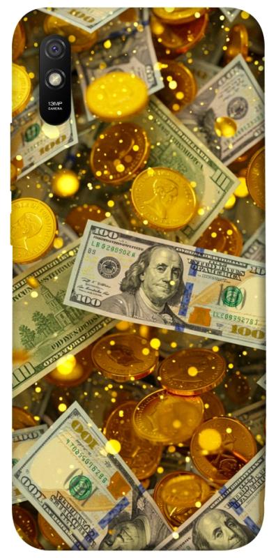 Чехол itsPrint Gold and dollars для Xiaomi Redmi 9A, деньги, купить оптом с доставкой