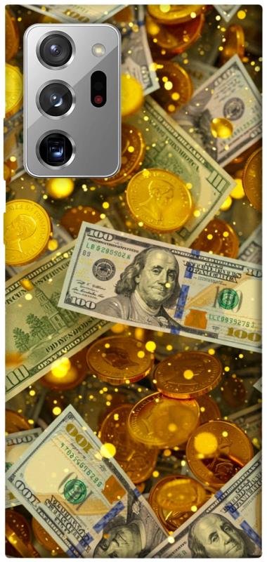 Чехол itsPrint Gold and dollars для Samsung Galaxy Note 20 Ultra, деньги, купить оптом с доставкой