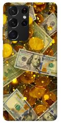Чехол itsPrint Gold and dollars для Samsung Galaxy S21 Ultra