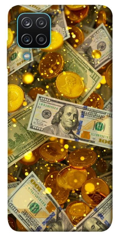 Чохол itsPrint Gold and dollars для Samsung Galaxy A12, гроші, купити оптом з доставкою