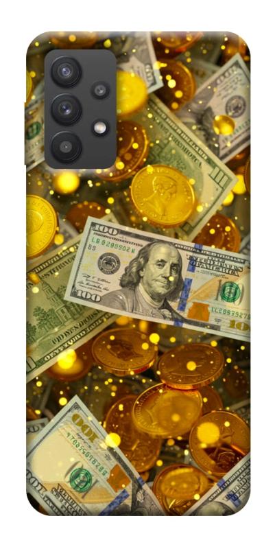 Чехол itsPrint Gold and dollars для Samsung Galaxy A32 (A326B) 5G, деньги, купить оптом с доставкой