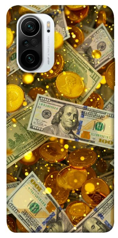 Чехол itsPrint Gold and dollars для Xiaomi Redmi K40 / K40 Pro / K40 Pro+ / Poco F3, деньги, купить оптом с доставкой