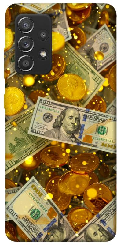 Чохол itsPrint Gold and dollars для Samsung Galaxy A52 4G / A52 5G, гроші, купити оптом з доставкою
