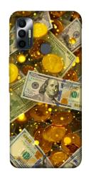 Чехол itsPrint Gold and dollars для TECNO Spark 7