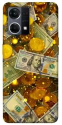 Чохол itsPrint Gold and dollars для Oppo Reno 7 4G