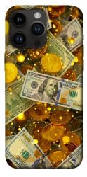 Чохол itsPrint Gold and dollars для Apple iPhone 14 Pro Max (6.7")