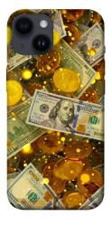 Чохол itsPrint Gold and dollars для Apple iPhone 14 (6.1")