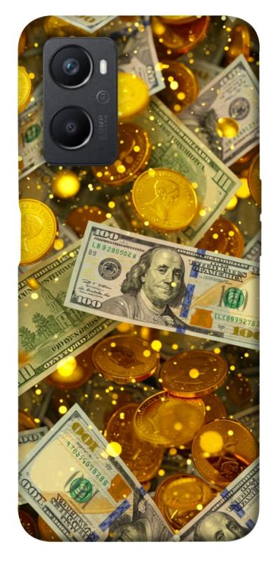 Чехол itsPrint Gold and dollars для Oppo A96, деньги, купить оптом с доставкой
