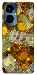 Чохол itsPrint Gold and dollars для TECNO Camon 19 (CI6n) / 19 Pro (CI8n)