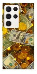 Чехол itsPrint Gold and dollars для Samsung Galaxy S23 Ultra