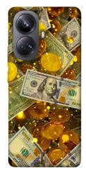 Чехол itsPrint Gold and dollars для Realme 10 Pro+