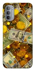 Чохол itsPrint Gold and dollars для Motorola Moto G31