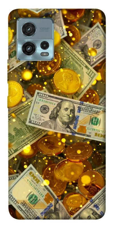 Чехол itsPrint Gold and dollars для Motorola Moto G72, деньги, купить оптом с доставкой