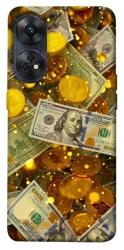 Чехол itsPrint Gold and dollars для Oppo Reno 8 T 4G