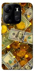 Чехол itsPrint Gold and dollars для Tecno Spark Go 2023