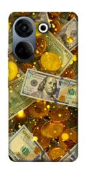 Чехол itsPrint Gold and dollars для TECNO Camon 20 Pro (CK7n)