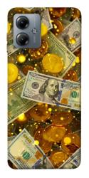 Чехол itsPrint Gold and dollars для Motorola Moto G14