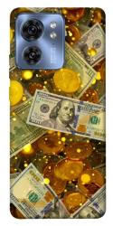 Чехол itsPrint Gold and dollars для Motorola Edge 40