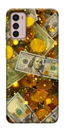 Чехол itsPrint Gold and dollars для Motorola Moto G42